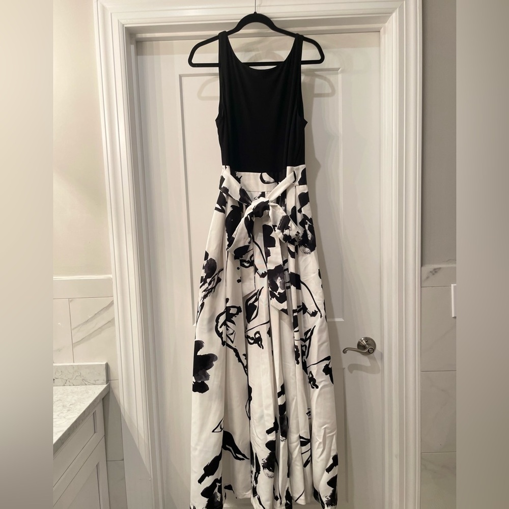 Black and White Formal Gown